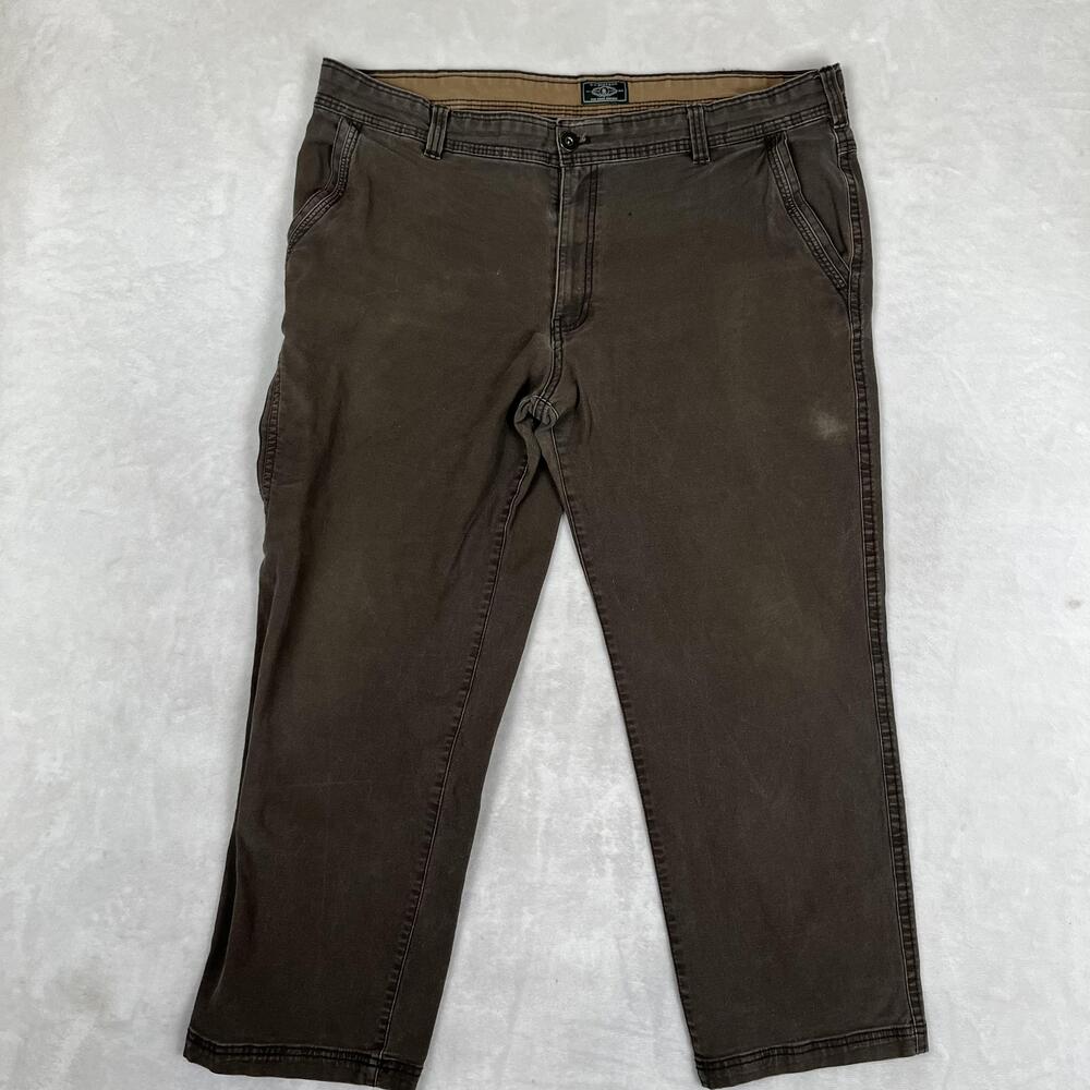 G.H. Bass & Co Pants Mens 42x30 Green Relaxed Fit Canvas Utility Workwear